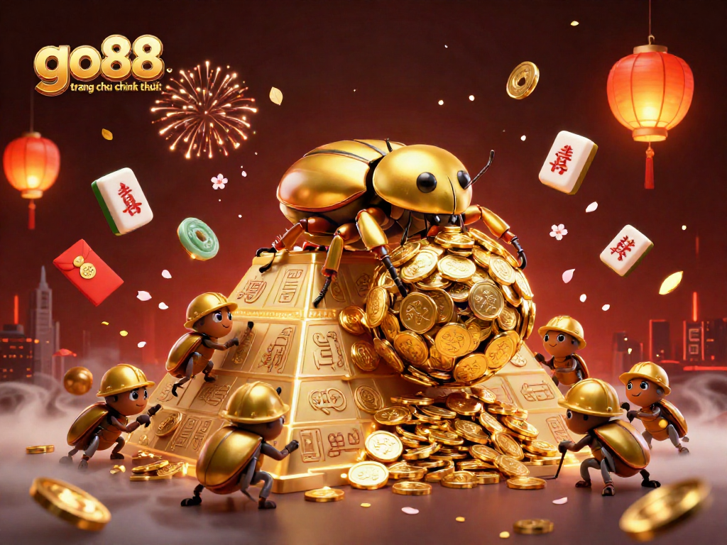 Experience go88 trang chu chinh thuc with a vibrant 3D casino-themed artwork showcasing gameplay excitement.
