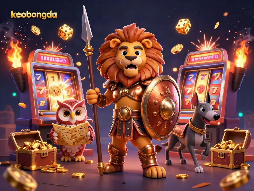 Engage in thrilling slot action at keobongda with epic characters and jackpot explosions.