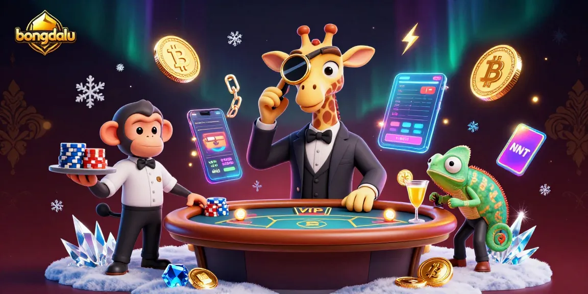 Experience bongdalu with this energetic 3D scene of casino elements and characters in action.