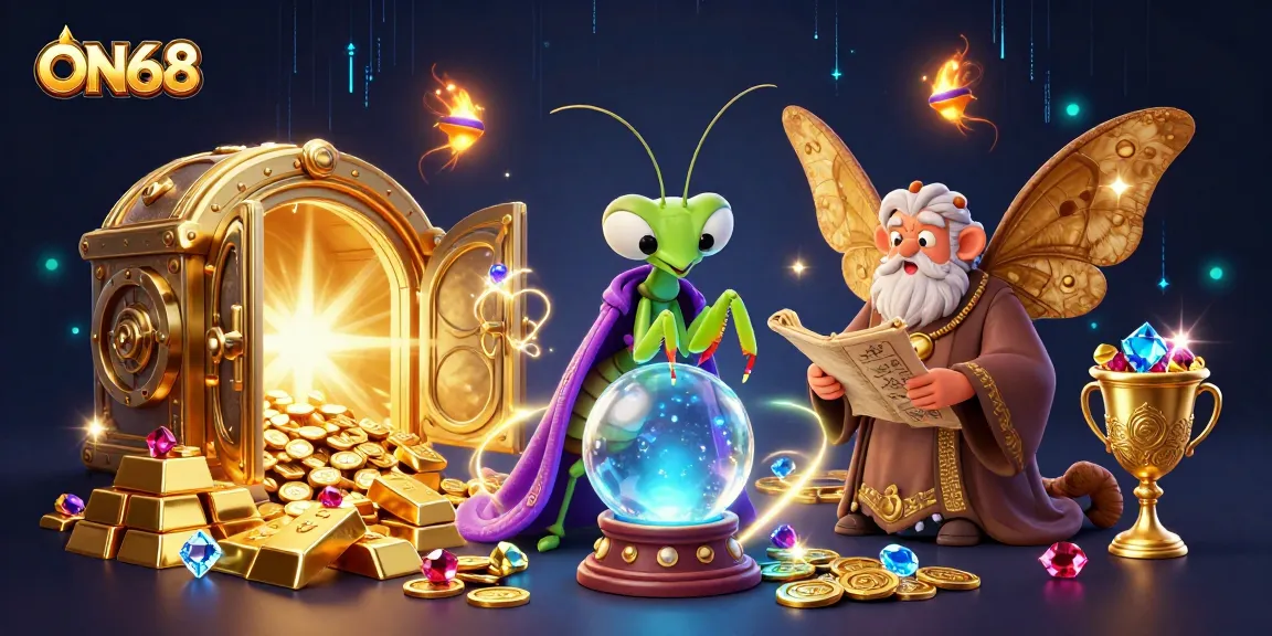 Experience thrilling gameplay at ON68 with a mystical fortune teller and treasures galore!