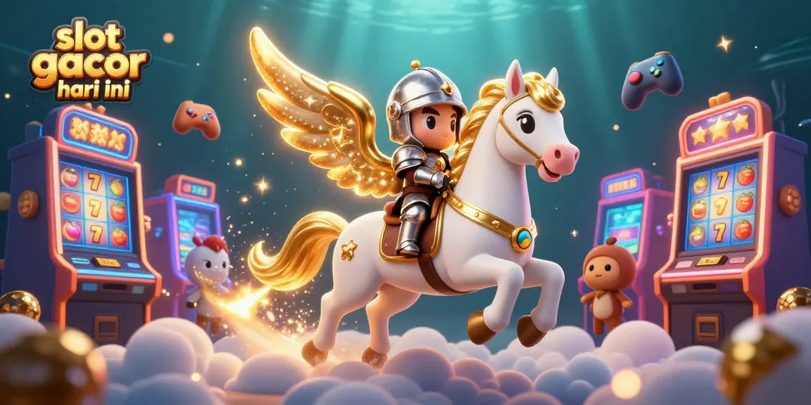 Experience thrilling gameplay with slot gacor hari ini in an epic casino adventure illustration.